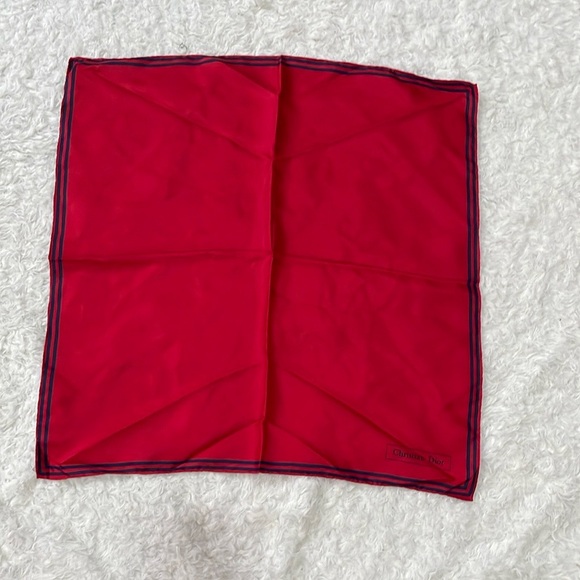 Dior Vibrant Red Silk Accessory - Picture 1 of 8